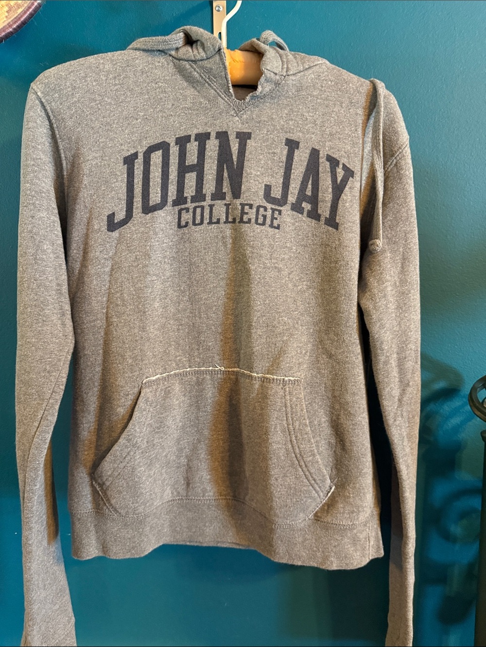 John Jay College Gray Hooded Sweatshirt